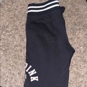 The brand Pink Victoria’s Secret black sweats